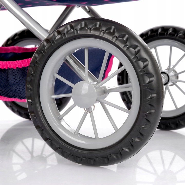 KINDERPLAY WÓZEK DLA LALEK GŁĘBOKI GONDOLA SKŁADANY TORBA REGULOWANA RĄCZKA