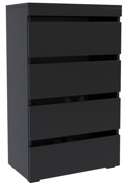 Szafka na buty FIGARO czarna 60cm regał obuwie garderoba schowek na