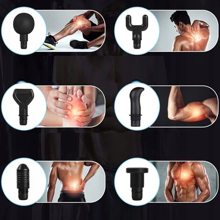 PISTOLET DO MASAŻU MOCNY MASAŻER GUN MSPORT PRO 3