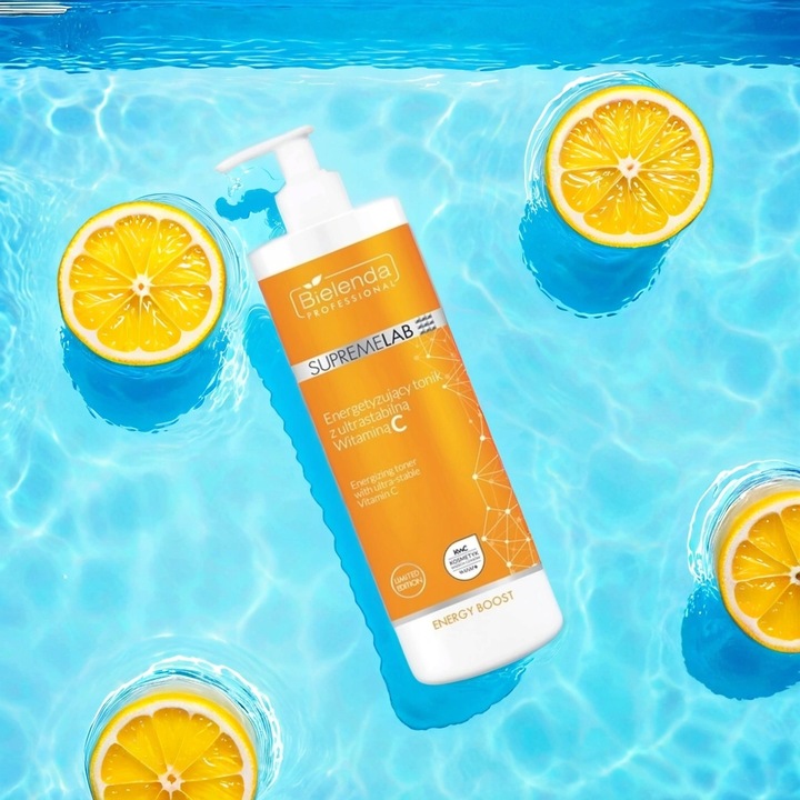 TONIK DO TWARZY BIELENDA SUPREMELAB ENERGETYZUJĄCY Z WITAMINĄ C 500ML