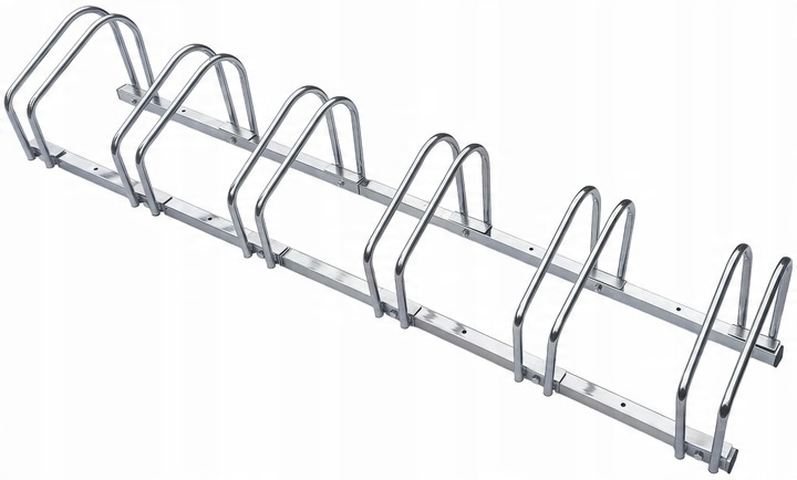 STOJAK NA 6 ROWERÓW PARKING ROWEROWY UCHWYT NA 6 STANOWISK STAL NIERDZEWNA