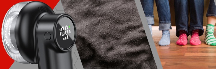 GOLARKA DO UBRAŃ TKANIN SWETRÓW MOCNA AKUMULATOROWA USB-C 3 TRYBY 6