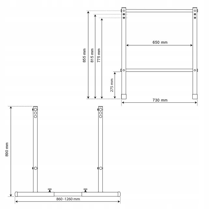 Poręcze stacjonarne do pompek treningowe do ćwiczeń mięśni brzucha