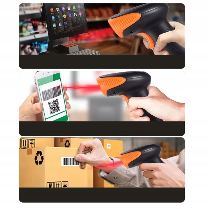 Czytnik Skaner Kodów Kreskowych i QR USB BEZPRZEWODOWY 1D 2D WiFi Zenwire