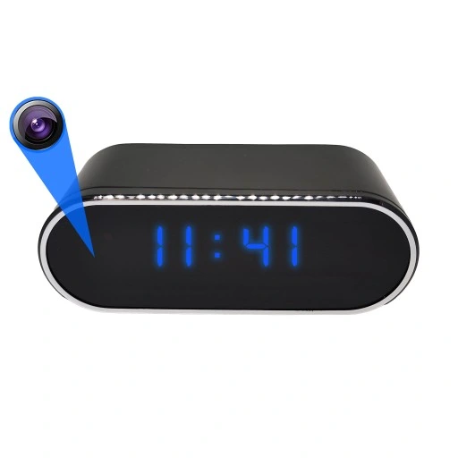 ZEGAR Z UKRYTA MINI KAMERA SZPIEGOWSKA WiFi BUDZIK