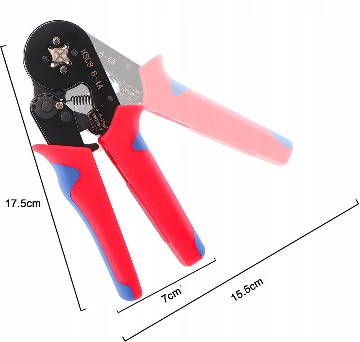 ZACISKARKA PRASKA SZCZYPCE DO KONEKTORÓW KOŃCÓWEK 1200 TULEJEK