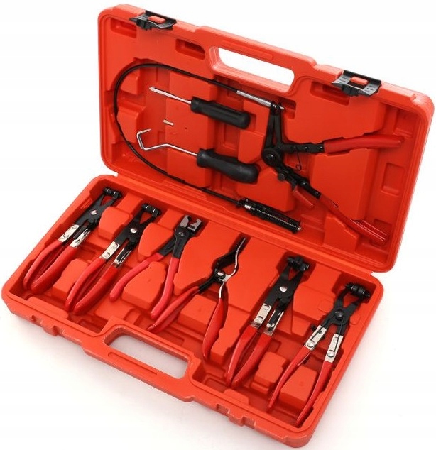 SZCZYPCE DO OPASEK ZACISKOWYCH ZESTAW 9 ELEMENTÓW OSŁON SZCZYPIEC CLICK-R