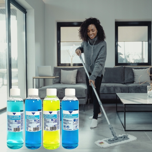 Zestaw 4 płynów do każdego robota mopującego myjącego podłogi uniwersalny