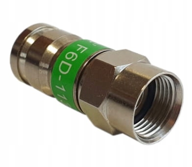 10 sztuk Wtyk Kompresyjny Złączki F 113 na Przewód Kabel TRISHIELD