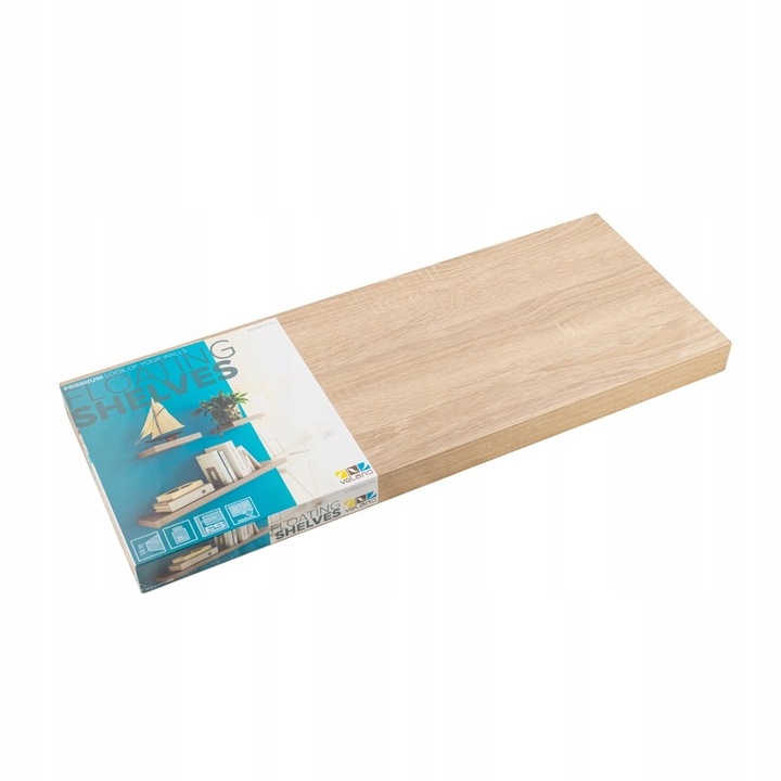 Półka ścienna samowisząca - FS 118x23 Dąb sonoma