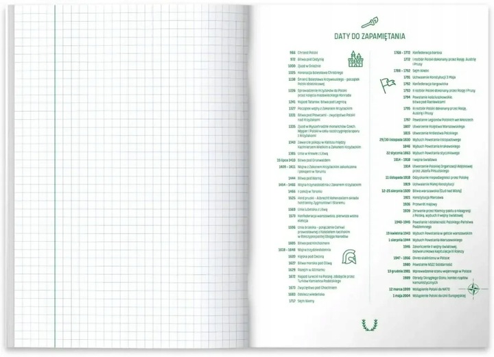 8x Zeszyty tematyczne ze ściągą A5 60 kartek przedmiotowe HERLITZ do szkoły