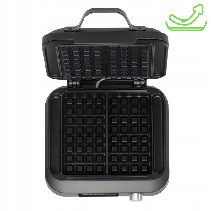 GOFROWNICA 2200W na 2 gofry XXL Timer Głębokie płyty Regulacja