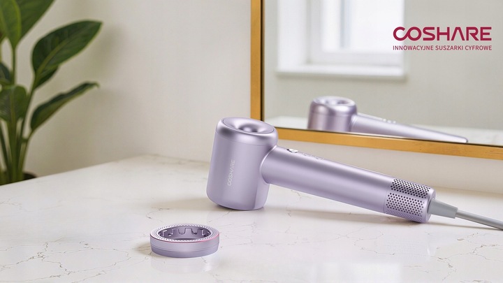 Mocna Suszarka do Włosów COSHARE EssenceRing SuperFlow1 Jonizacja