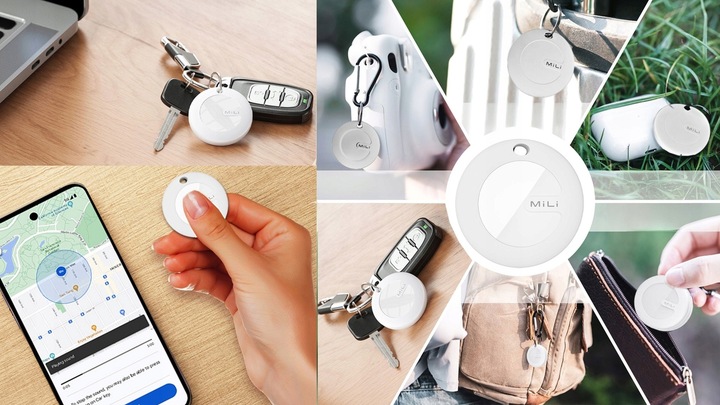 Lokalizator GPS MiTag MiLi ANDROID + Etui Brelok do plecaka kluczy dla