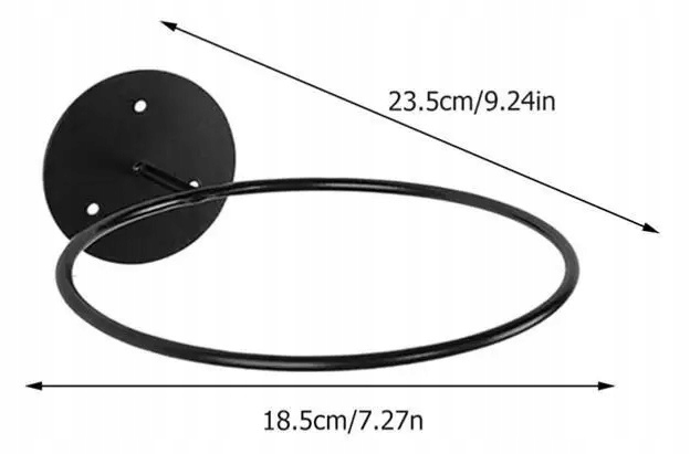 3X WIESZAK UCHWYT ŚCIENNY NA PIŁKĘ KASK CZAPKĘ DONICZKĘ STOJAK PIŁKI TRZY