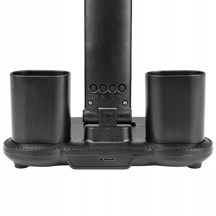 LAMPKA NA BIURKO BIURKOWA NOCNA LED z wiatrakiem zegarem szkolna