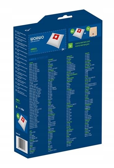 12x WORKI DO ODKURZACZA AMICA ORA VM1032 MPMB02K