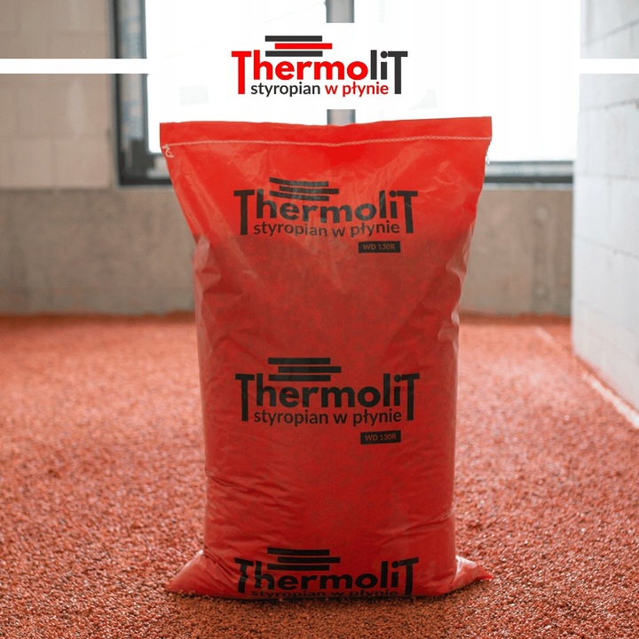 THERMOLIT styropian podłogowy w płynie GRANULAT EPS100 styrobeton worek 60l