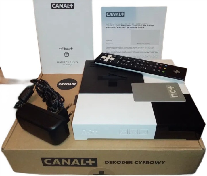 Dekoder satelitarny TNK NC+ na kartę BEZ UMOWY Komfort+ Filmbox 6