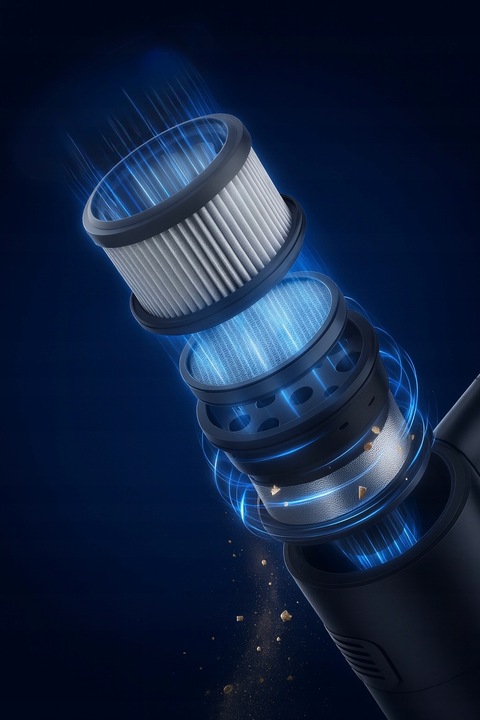 ODKURZACZ BEZPRZEWODOWY PIONOWY RĘCZNY 3w1 BEZWORKOWY ELEKTROSZCZOTKA