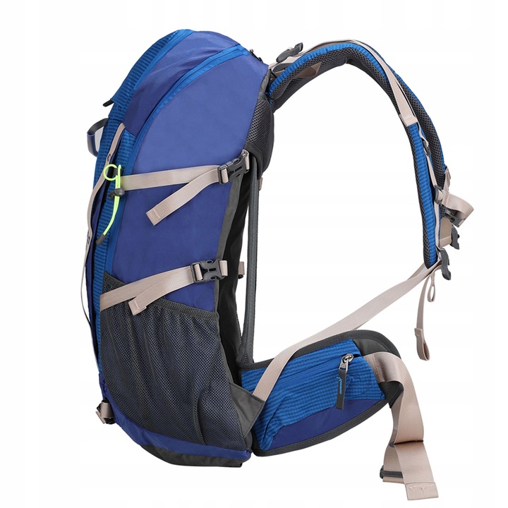 Plecak turystyczny 40l AOKING, niebieski, z miejscem na bukłak