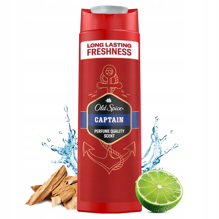 Old Spice Captain Żel męski pod prysznic i szampon 3w1, 6 x 400ml