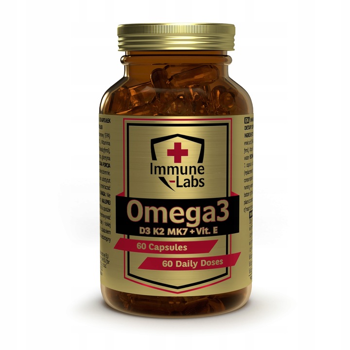 Immune-Labs Omega 3 + WITAMIN D3 + VIT K2 MK7 + E