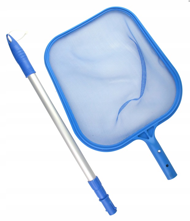 PODBIERAK ZBIERAK SIATKA DO CZYSZCZENIA BASENU JACUZZI SIATKA BASEN + KIJ