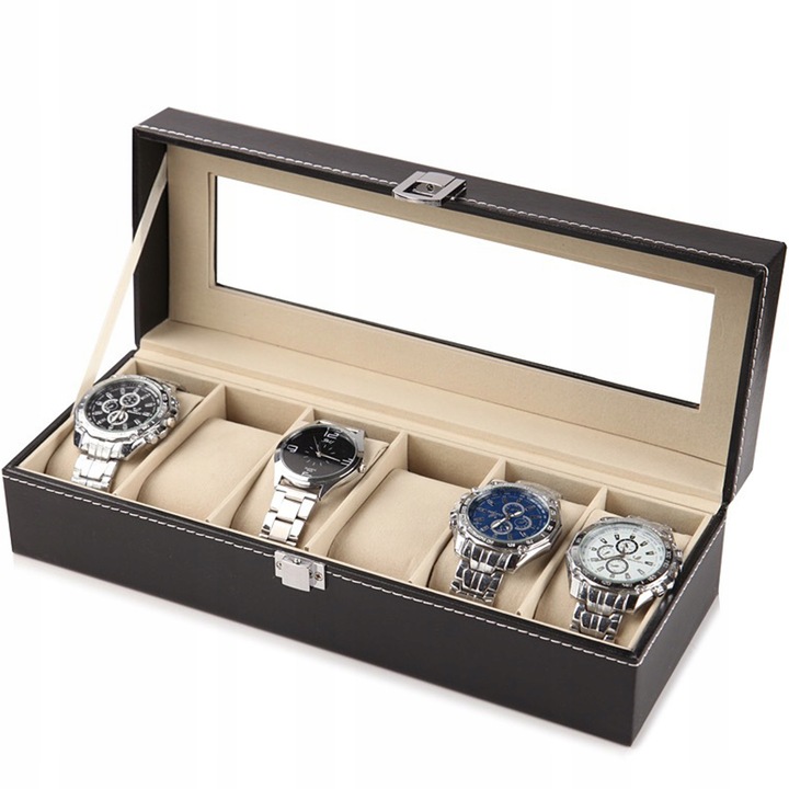 SZKATUŁKA NA ZEGARKI PUDEŁKO ORGANIZER BIŻUTERIĘ
