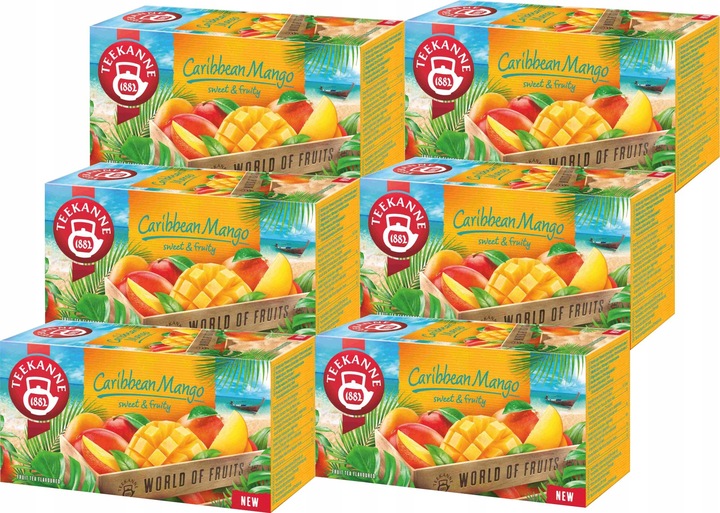 (x6) TEEKANNE Herbata Carribean Mango 20tb