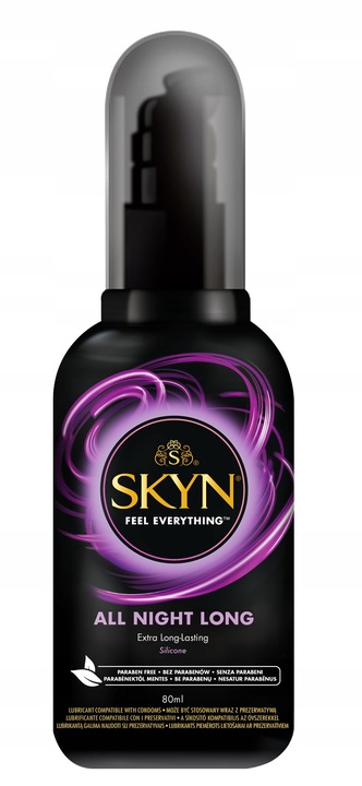 Żel Intymny SKYN ALL NIGHT LONG 80ml Potęgujący Doznania na Bazie Silikonu