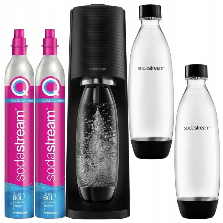 SodaStream Terra Saturator do gazowania wody 2 butelki 2x Butla z
