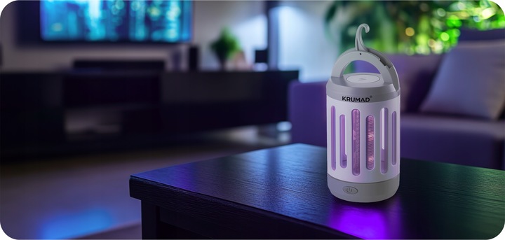 Lampa Owadobójcza UV 5W Na Muchy Komary Owady Osy Ćmy Pułapka