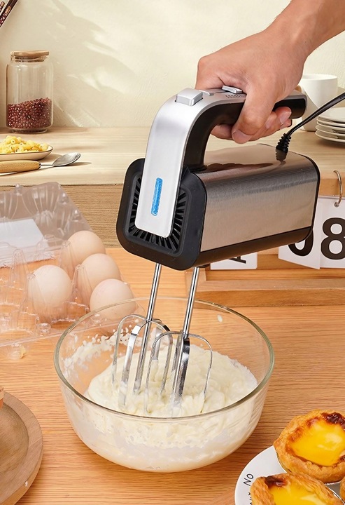 MIKSER RĘCZNY ROBOT KUCHENNY TODOMI TURBO PODKŁADKA TRZEPACZKI HAKI 5 BIEGI