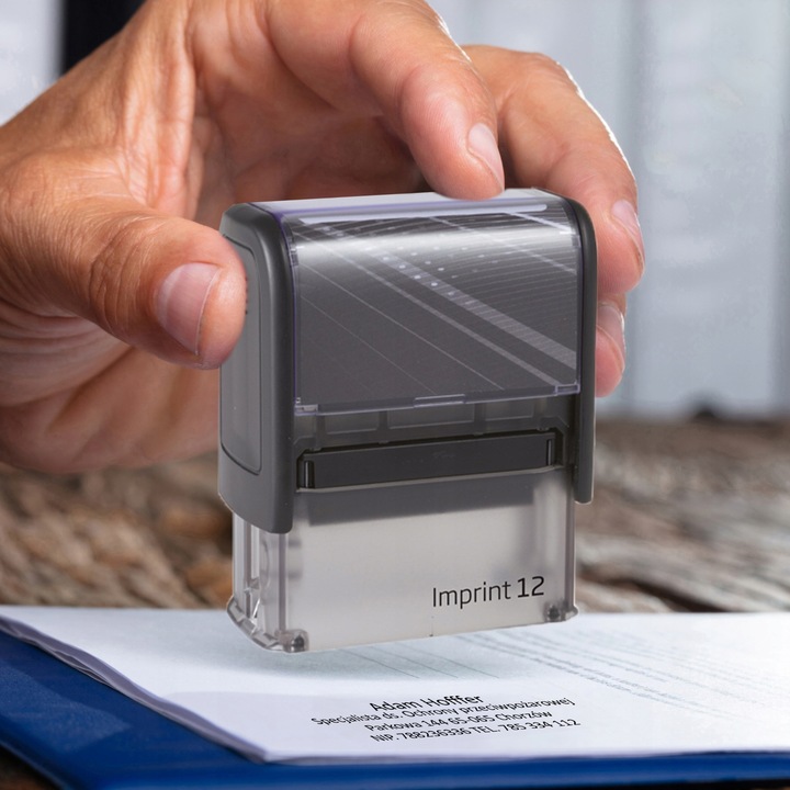 PIECZĄTKA FIRMOWA do 6 linii - IMPRINT 12 - TRODAT 8912 - LEKARSKA BIUROWA