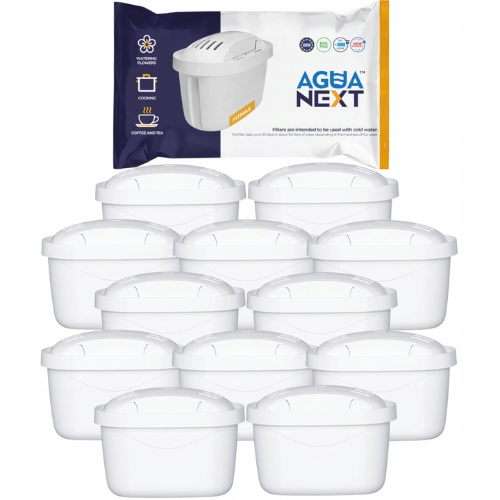 Wkład filtrujący Agua Next Fitmax do dzbanka na wodę - 12 sztuk