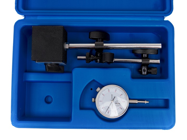 CZUJNIK ZEGAROWY STATYW MAGNETYCZNY 0-10MM+WALIZKA