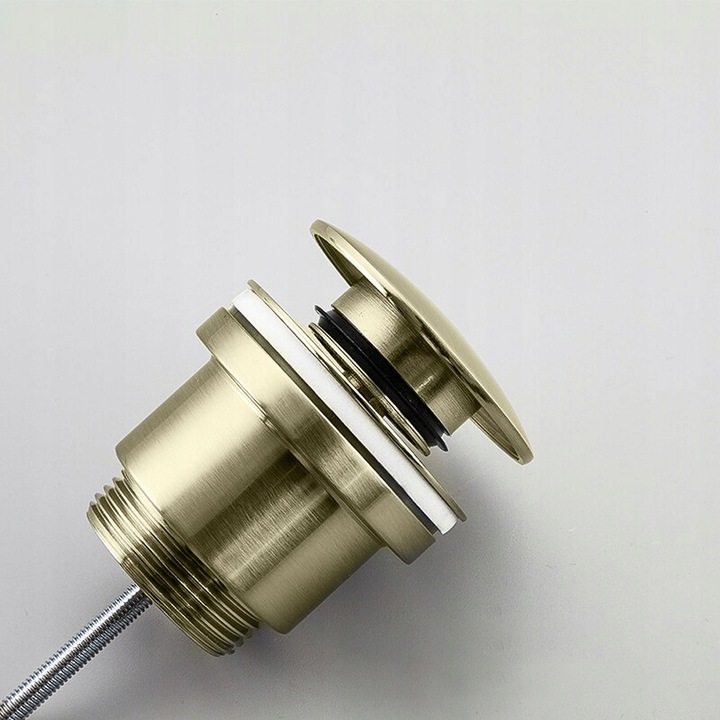 Korek Umywalkowy KLIK-KLAK Złoty Uniwersalny do Umywalki Automatyczny REA