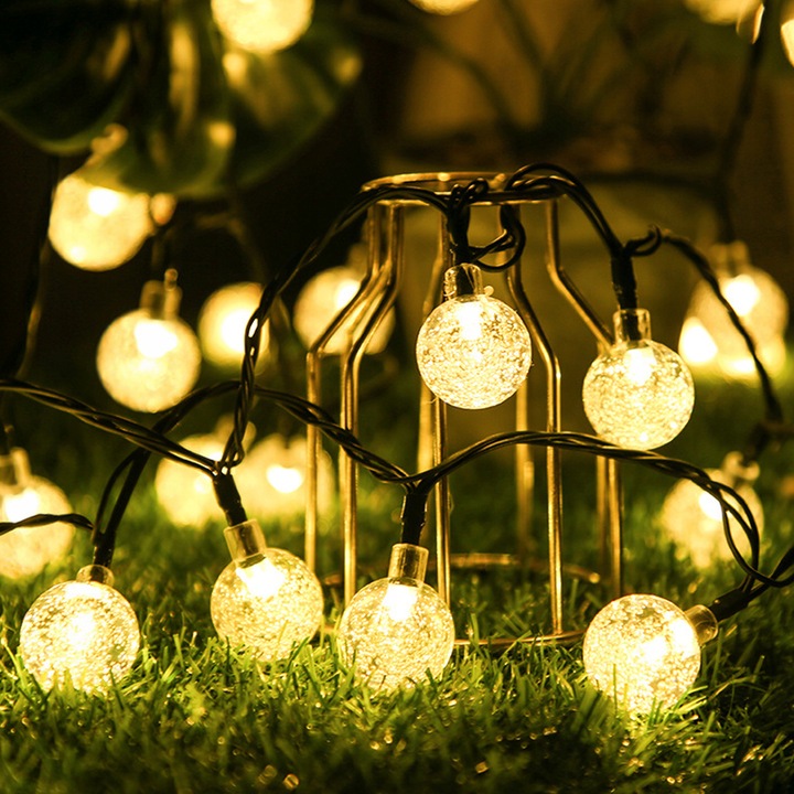 GIRLANDA SOLARNA OGRODOWA KULKI 20 LED