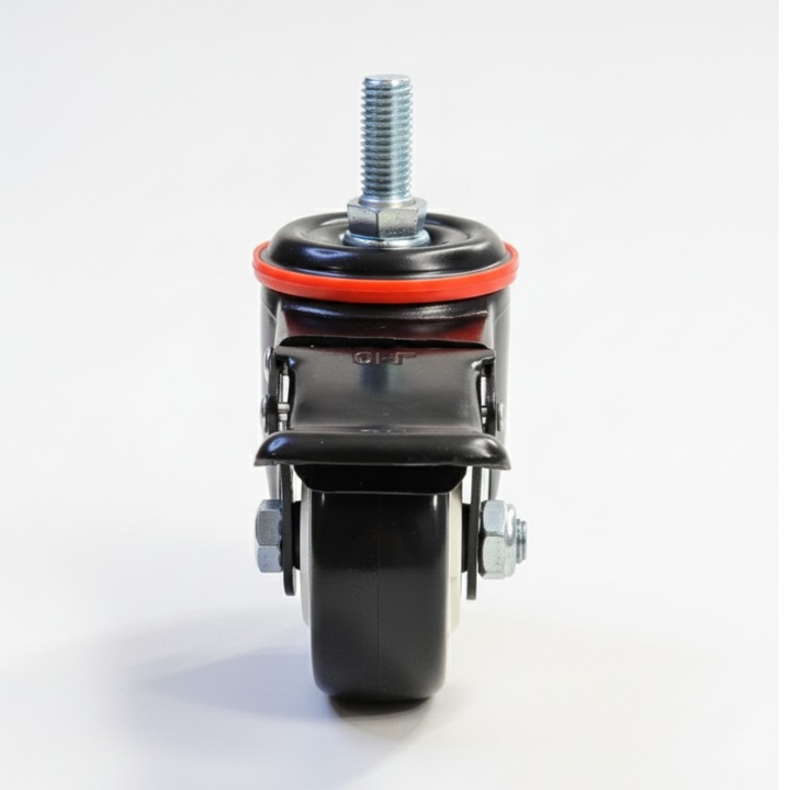 OBROTOWE KÓŁKO 75mm Z HAMULCEM do 460kg TRZPIEŃ Gwint M12x30mm 1szt