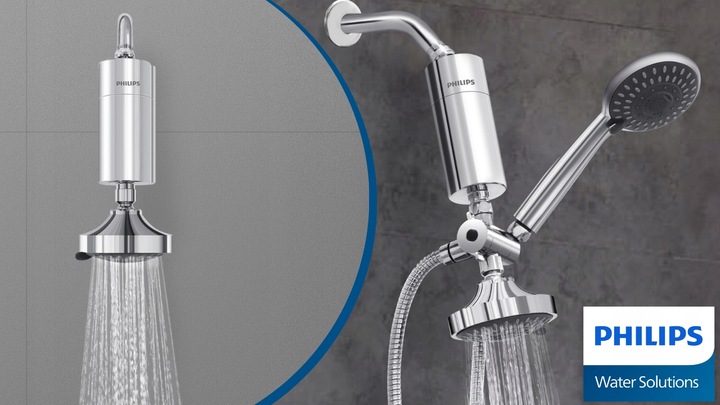Filtr do wody prysznicowy PHILIPS AWP1775CH, kolor chrom, filtracja 50 000l