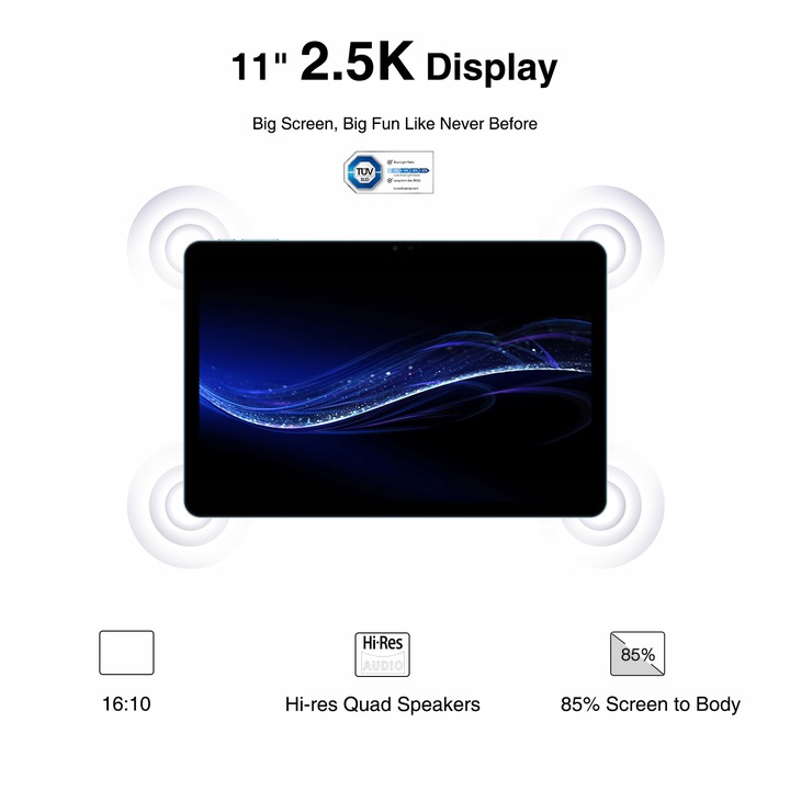 Tablet DOOGEE T30Pro 8GB / 256GB 11"IPS FHD 2K+8580mAh 20MP WIFI Android 13