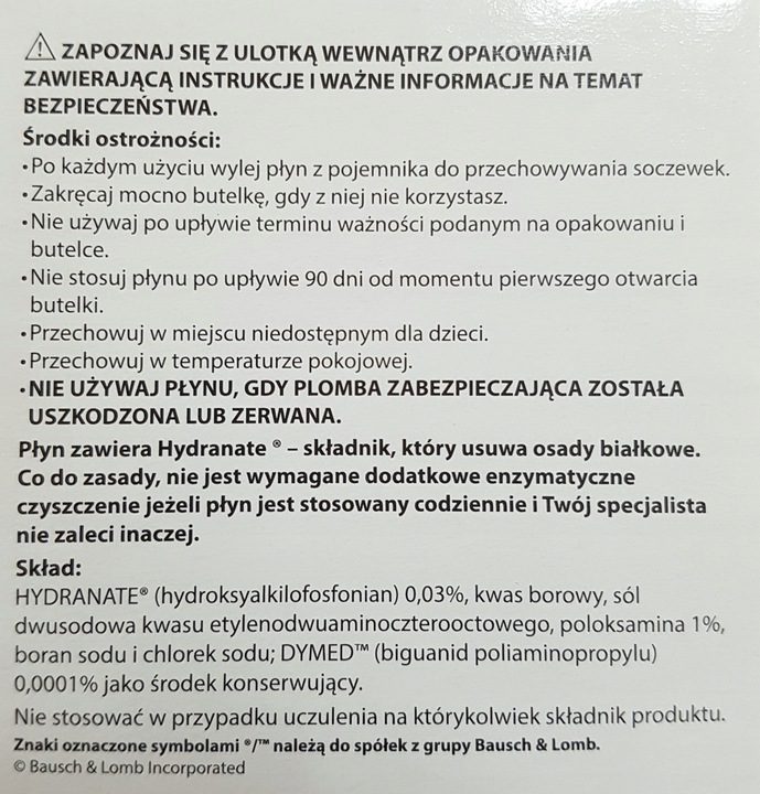 Płyn do soczewek ReNu MultiPlus 360ml Bausch