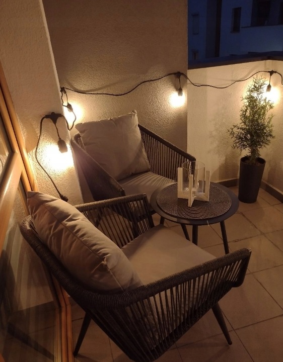 Girlanda Świetlna Ogrodowa Łańcuch Świetlny 20 m + 20 LED E27 Wodoodporna