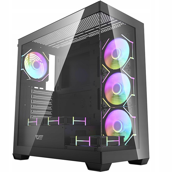 DarkFlash DS900 Obudowa Komputerowa Atx Midi Tower 7 Wentylatorów Argb