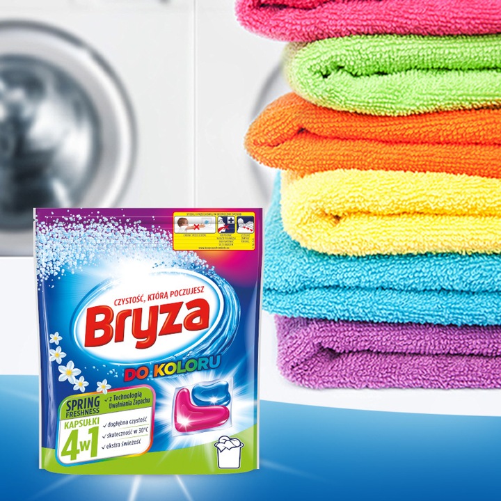 Bryza 4w1 Spring Freshness Kapsułki do prania koloru 60 sztuk