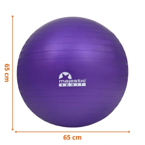PIŁKA GIMNASTYCZNA FITNESS 65 CM MAJESTIC SPORT