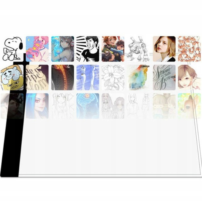 TABLET GRAFICZNY DESKA KREŚLARSKA DO RYSOWANIA TABLICA LED NA PREZENT