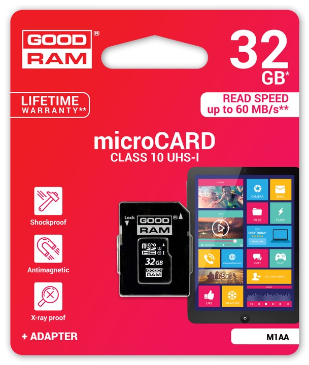 GOODRAM KARTA MICRO SD 32GB CL 10 UHS + CZYTNIK MICRO