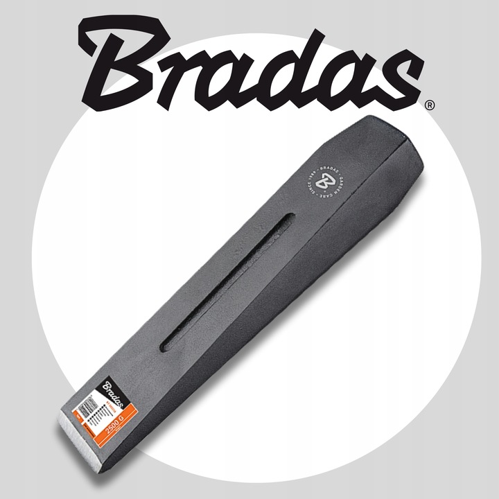 Klin do rozłupywania drewna 2,5 kg drzewa Rąbanie Stal Hartowana Mocny